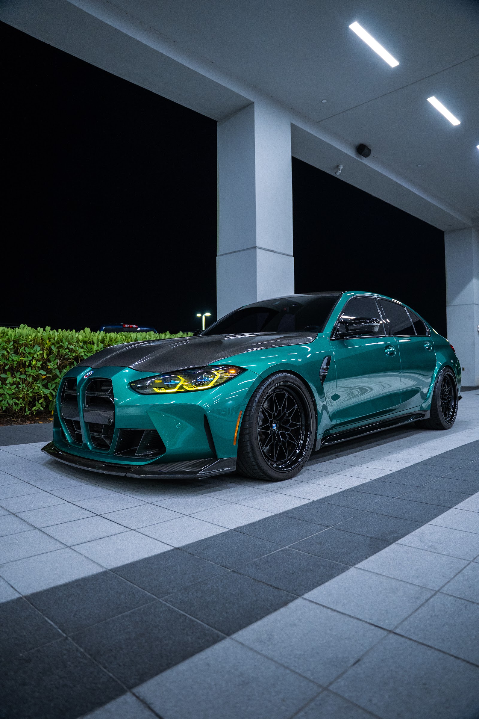 A customer's modified BMW M3 — suspension dialed