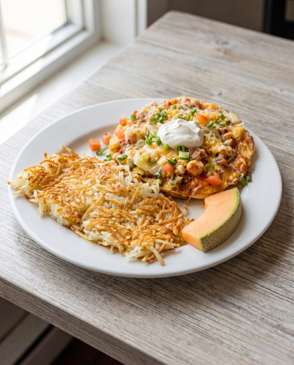 Moss Landing Café — Crab & Shrimp Huevos Rancheros