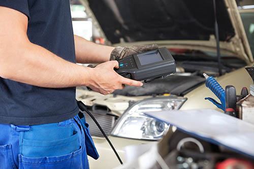 Reading the codes at the diagnostic terminal
