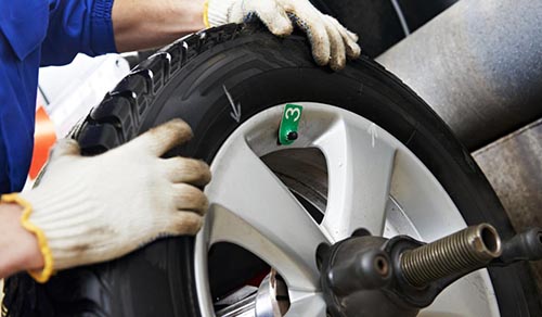 New tires going on