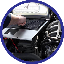 Running diagnostics at the laptop